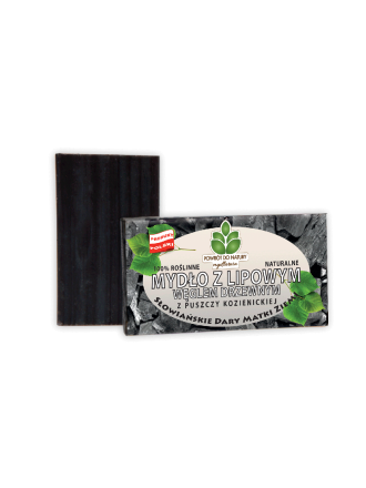 Naturalne mydło z lipowym węglem drzewnym 100 g - 2185