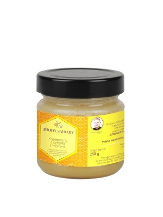 Miód kremowy z imbirem i cytryną 250g - 2225