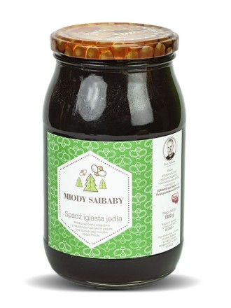 Miód spadź iglasta z jodły 1300 g - 2230
