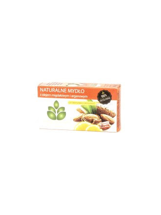 100% naturalne, roślinne mydło z olejem migdałowym i arganowym - 100 g - 2584