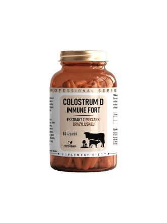 Colostrum D Immune Fort - Ekstrakt z pieczarki brazylijskiej - HerbaSano S11 - 2698