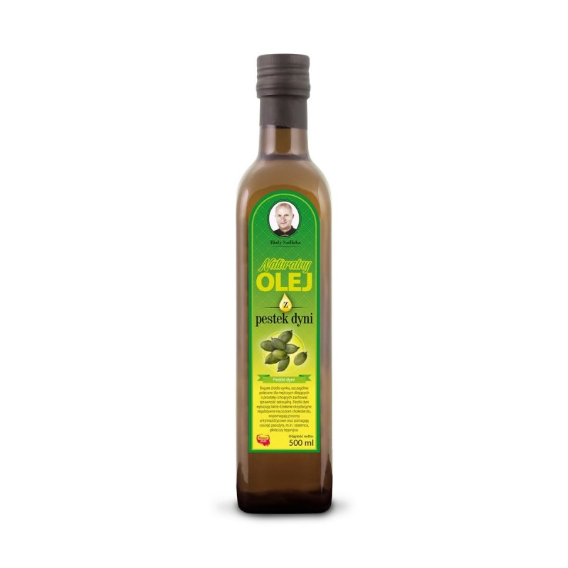 Świeży naturalny olej z pestek dyni 500 ml - 286