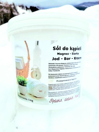 Sól Epsom - Sól magnezowo Jod- Bor- Krzem - 2931