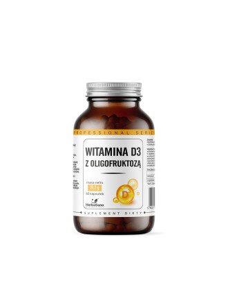 Witamina D3 z oligofruktozą - HerbaSano - 60 kapsułek - 2946