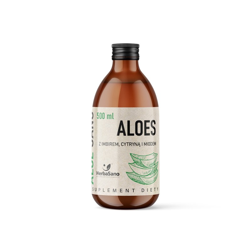 Aloe Sano - Organiczny aloes z imbirem, cytryną i miodem - 500 ml - 2955