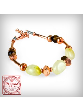 Bransoletka miedziana z...